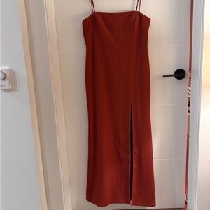 Park & Fifth Strapless Rust Dress